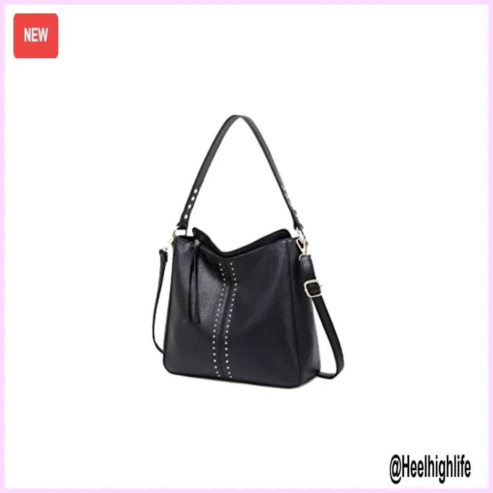 PU Leather Hobo Crossbody Bag Convertible Shoulder Purse Chic Functional